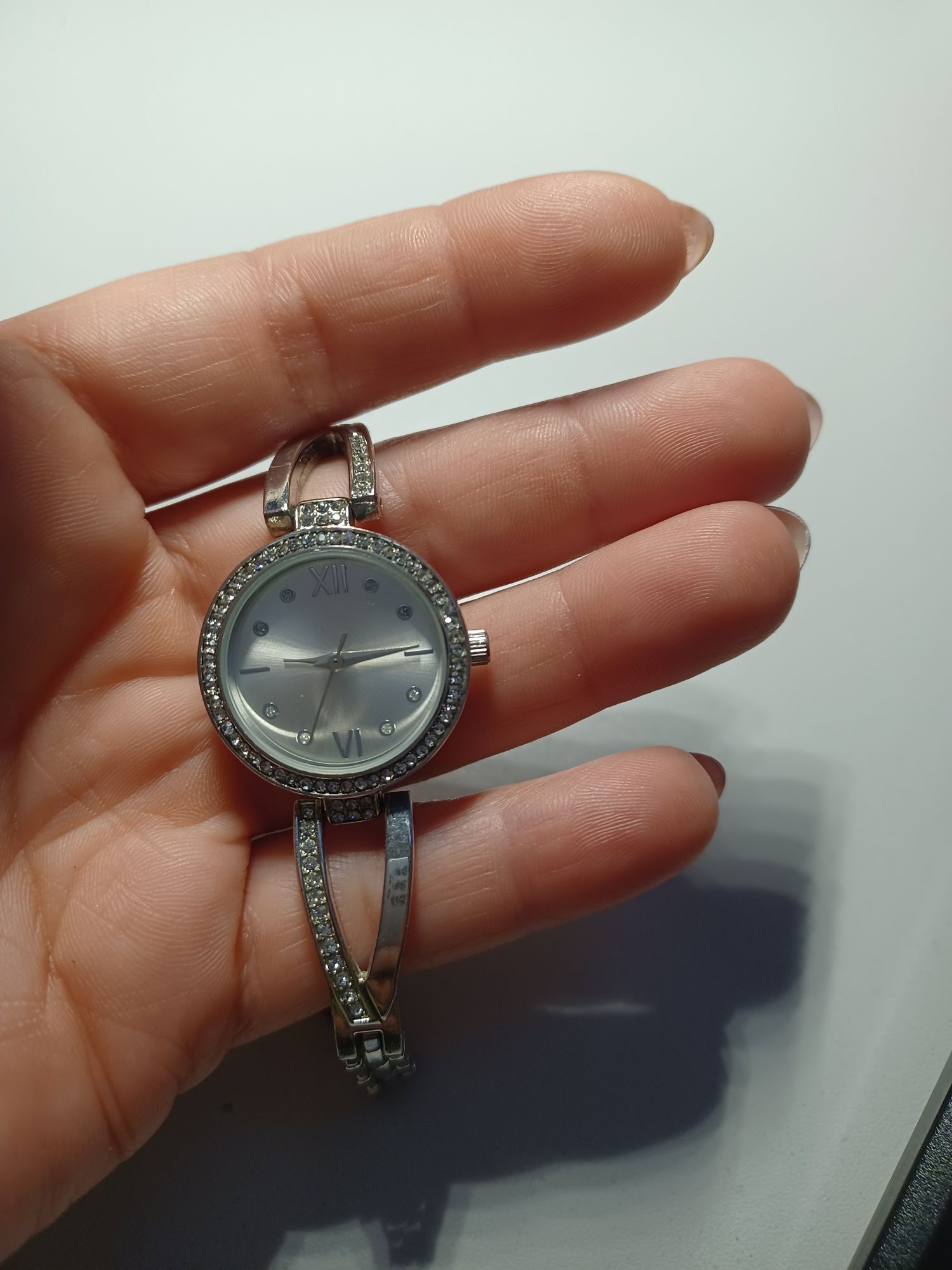 Damski posrebrzany zegarek