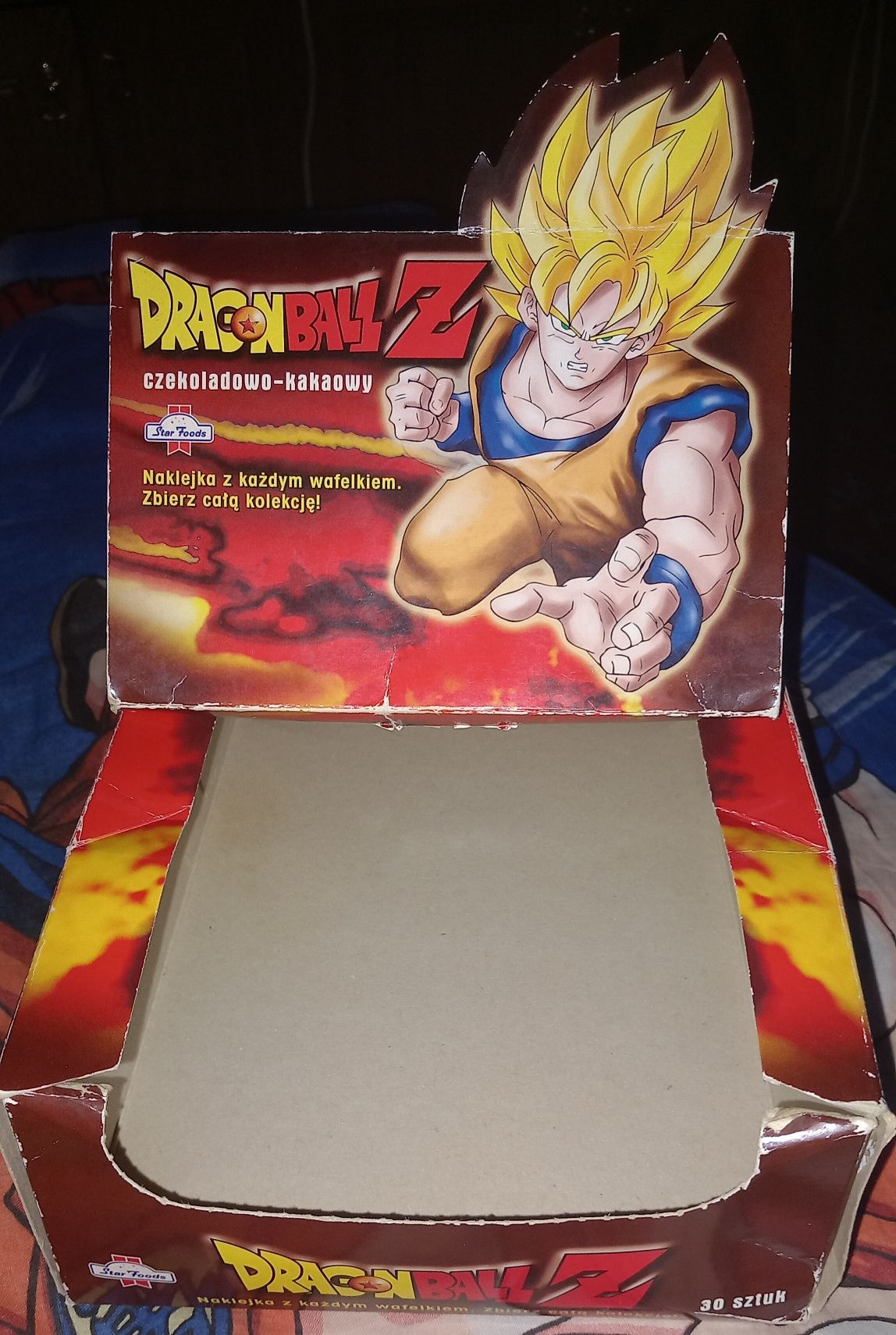 Pudełko box Dragon Ball Z star foods po waflach Stan Bardzo dobry