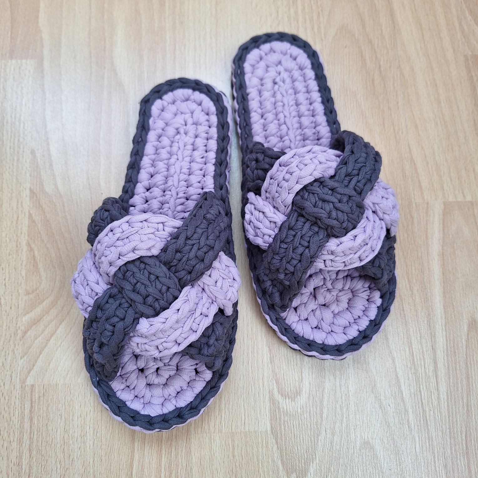 Капці hand made 37-38 р ідея подарунку тапочки