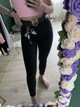 Spodnie rurki wysoki stan elastyczne skinny push up modelujace