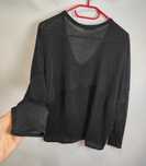 Bluza Damska Czarna Oversize Dlugi Rekaw Zara (S)