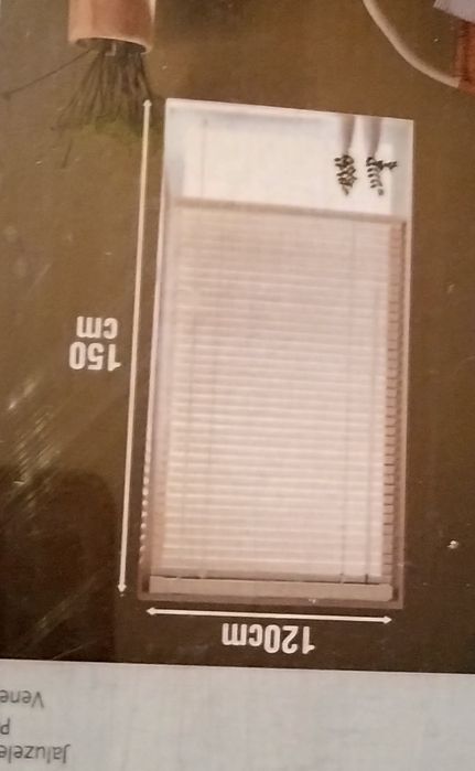 Żaluzje białe drewniane 120cm x 150cm Nowe