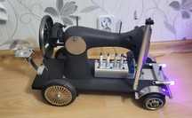 Maszyna do szycia Hand Made lokotywa traktor ręcznie