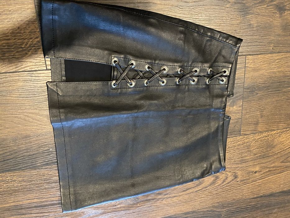 Юбка из натуральной кожи