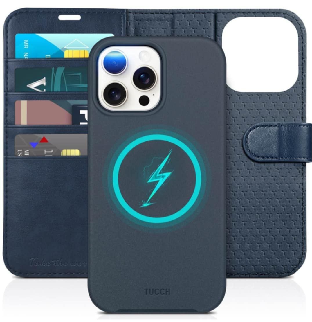 Etui portfel skórzane do iPhone 15PRO MAX