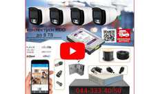 Камеры видеонаблюдения ночью в цвете 24/7 комплекты Full HD 4K