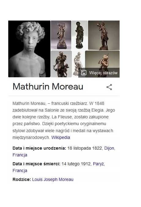 Zegar Kominkowy Francja Mathurin Moreau