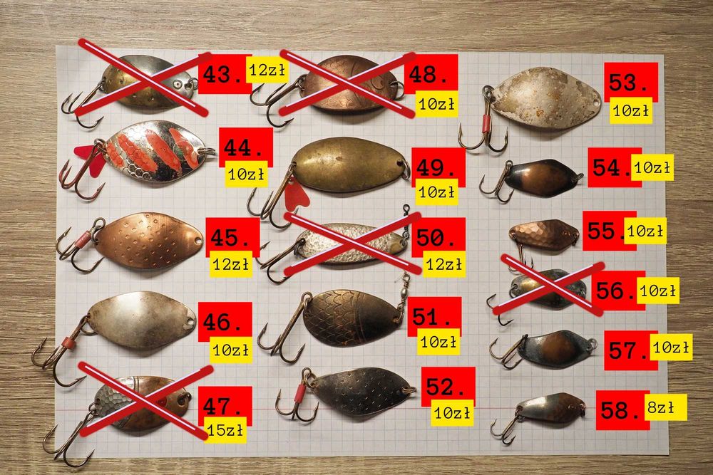 Wyprz2025! - Woblery, błystki - promocja Black Friday -30% !!!