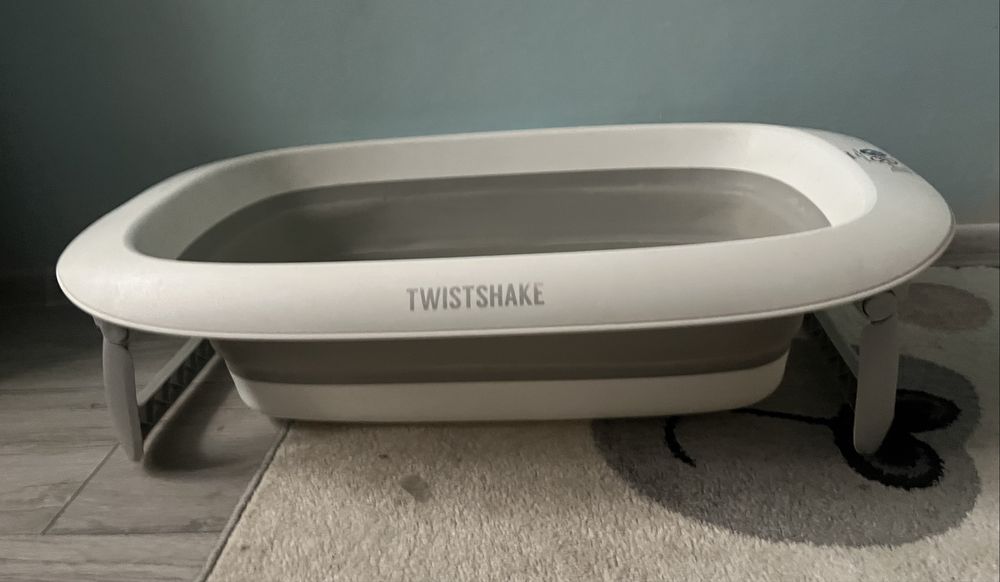 Twistshake wanienka niemowlęca szara wanna składana
