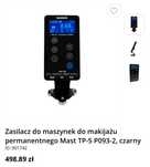 Zasilacz do maszynek do makijażu permanentnego Mast