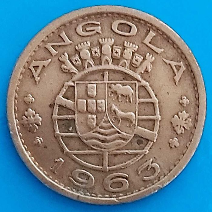 1$00 de 1963 Republica Portuguesa, Angola