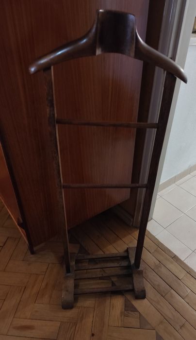 Cabide  de pé em madeira estilo anos 60