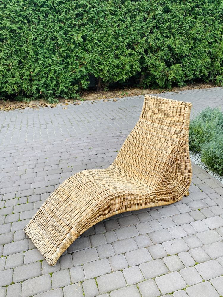 Leżak rattanowy….