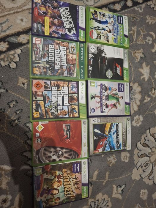 Xbox 360 2 pady kinekt kierownica gry