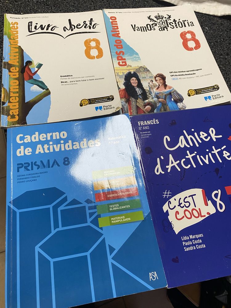 Cadernos de atividades 8° ano