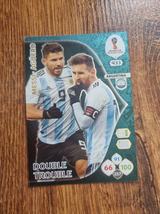 Messi aguero double trouble world cup russia 2018 panini adrenalyn xl