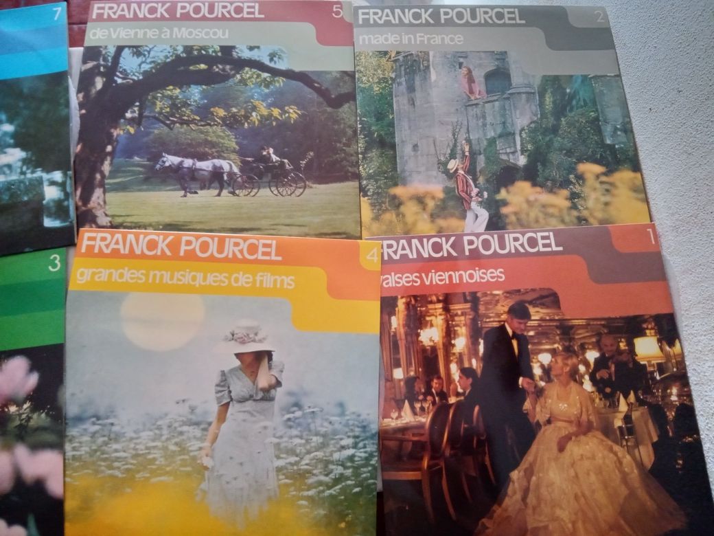 Conjunto de 8 Vinis LP's Franck Pourcel