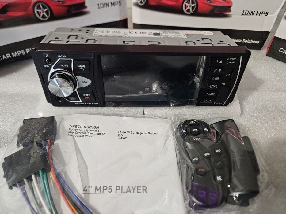 Автомагнітола 4022D Bluetooth екран 4,1 USB FM SD Divx +пульт на кермо