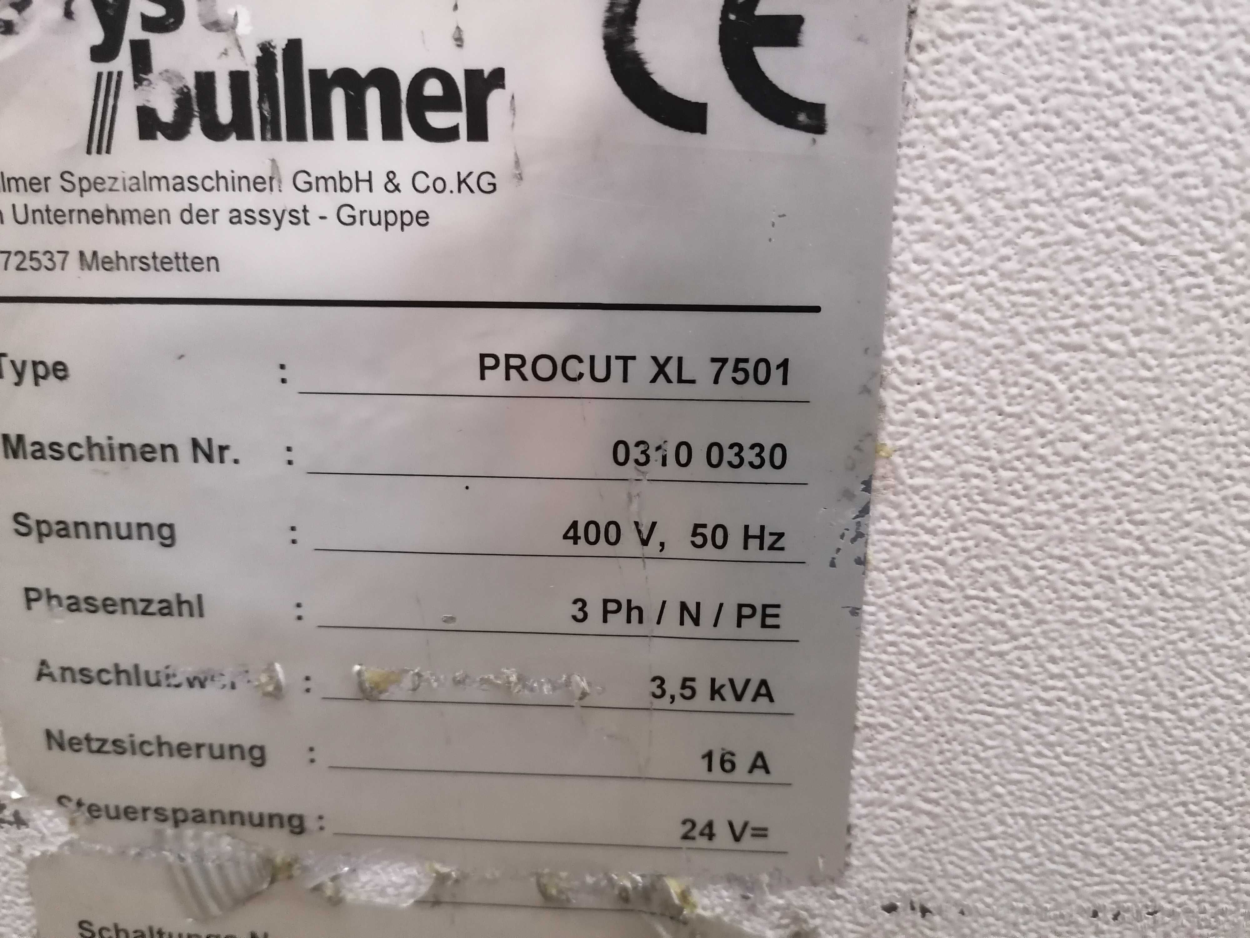 Розкрійний комплекс Bullmer ProCut XL 7501