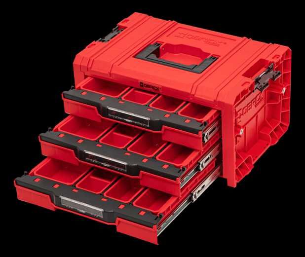 skrzynka QBRICK SYSTEM PRO Drawer 3 Toolbox Expert RED Ultra HD