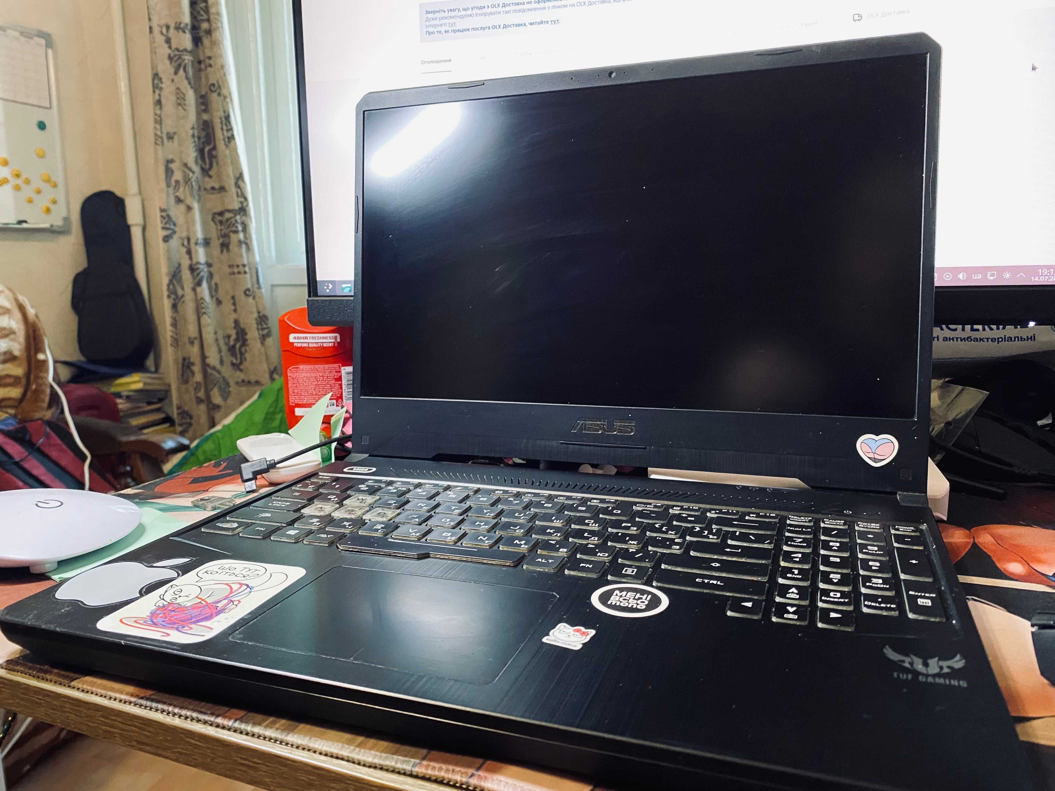 Asus TUF Gaming FX505 Ryzen 5 3550h\GTX 1650 4gb\ 16 gb ddr4