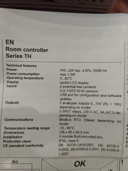 TERMO Regulatory z serii Evolution Nenutec Th-4Msst1