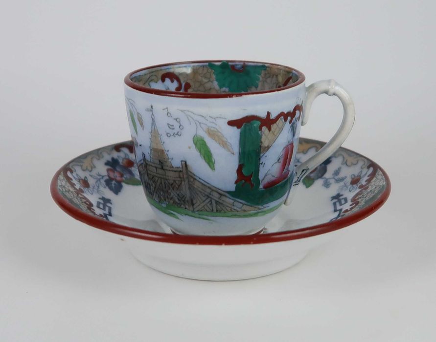 Chávenas Séc. XIX/XX - Opaque De Sarreguemines - Alemanha, cada