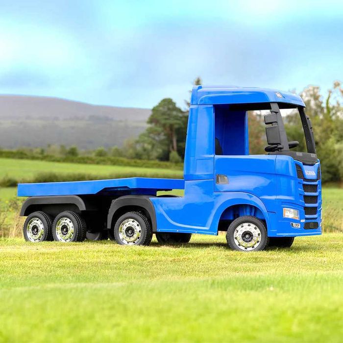 Tir na akumulator dla dzieci SCANIA 4x4 + LAWETA autko elektryczne