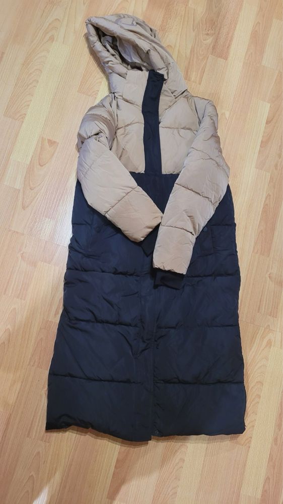 Зимова довга куртка Stradivarius, пальто зима