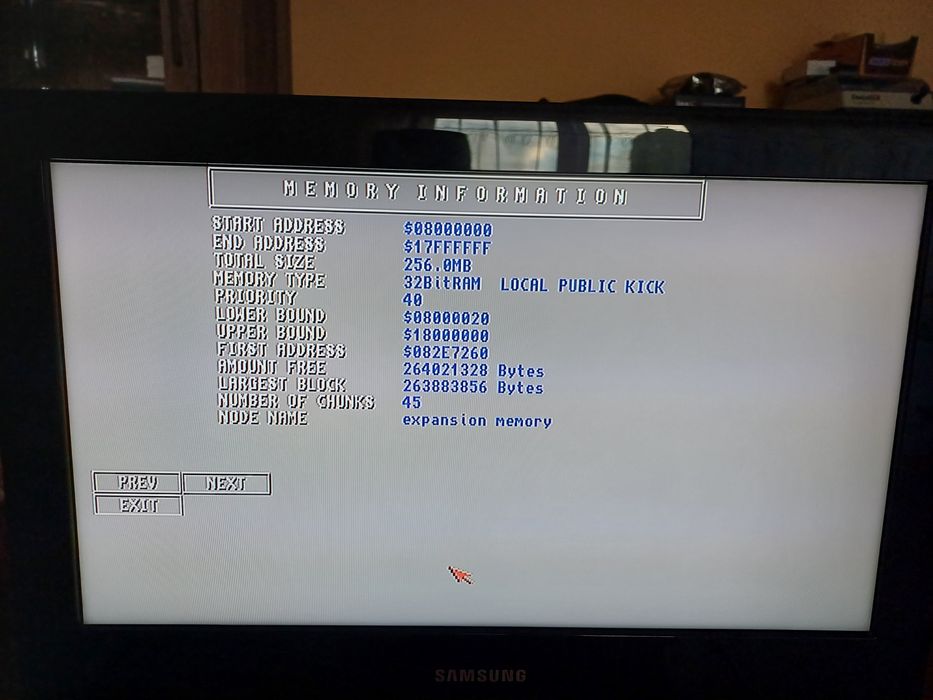 Amiga 4000/060 rev6 100mhz  TF4060 RAM 256MB