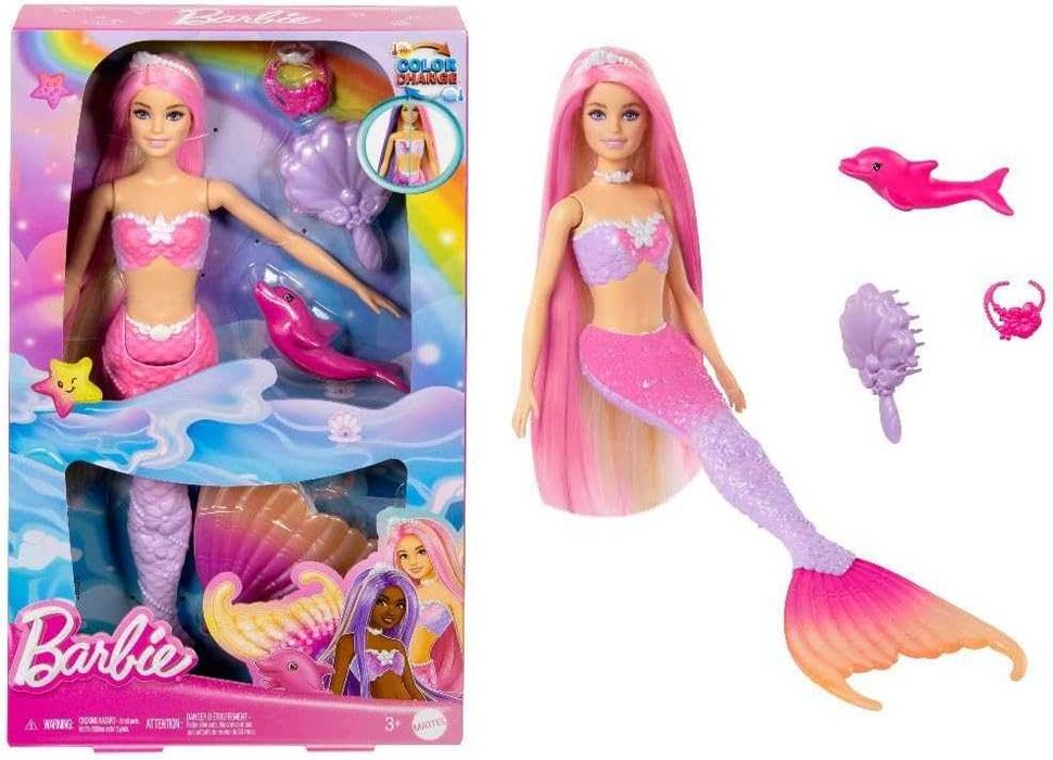 Барби русалка Цветная магия Дримтопия Barbie Mermaid Doll Malibu