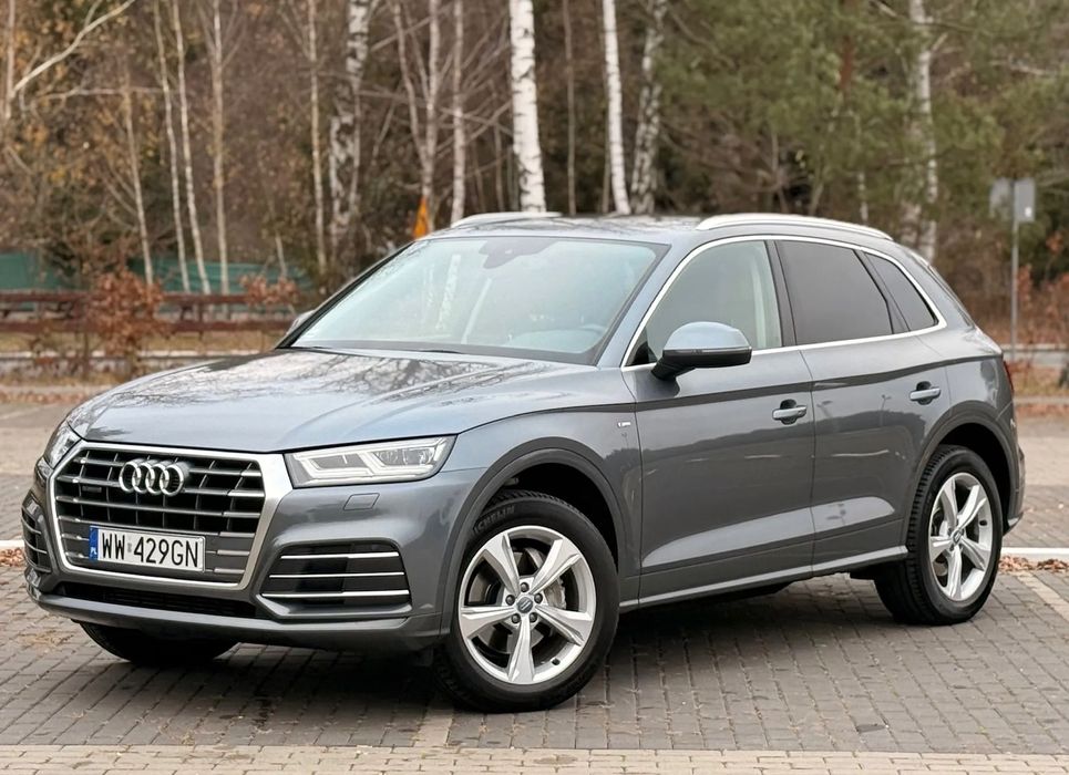 Audi Q5 Sline, CAR PLAY, FULL LED fotele sport, koła 19' VAT-23% Bezwyp Sal PL