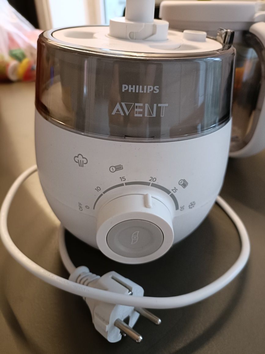 Robot cozinha Philips Avent EasyPappa 4em1 + accesorios congelação