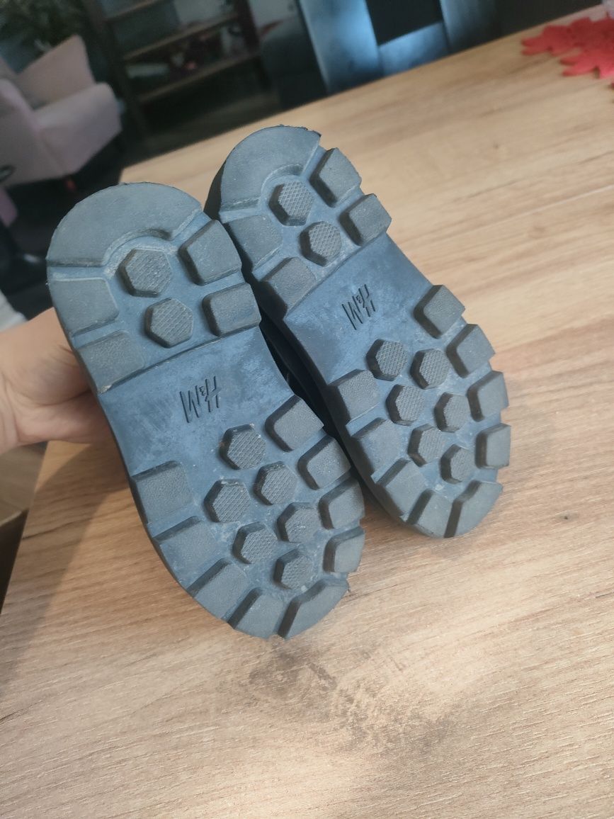 Czarne botki h&m 23