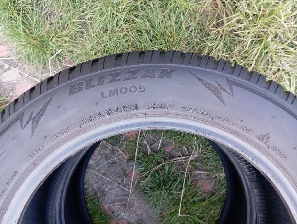 2szt zimówki Bridgestone blizzak 235/55/18 104H XL rok 2021