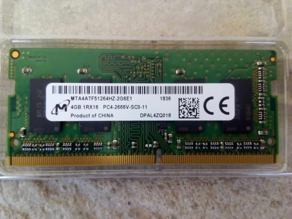 Memoria RAM DDR4 1x4GB PC4-2666MHz para PC Portátil