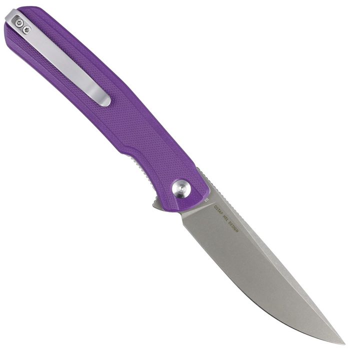 Nóż składany Sencut Scitus Purple G10, Gray Stonewashed D2 by Ostap