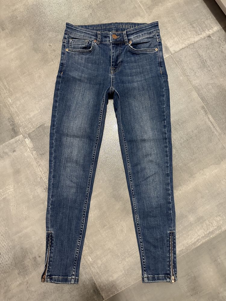 Spodnie jeansy skinny 36