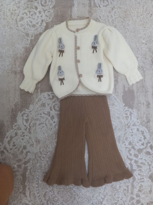 Теплий костюм для дівчинки, 90 розмір