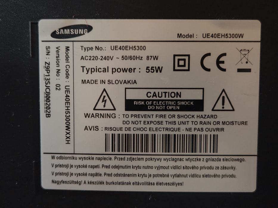 Telewizor Samsung 40 cali UE40EH5300W