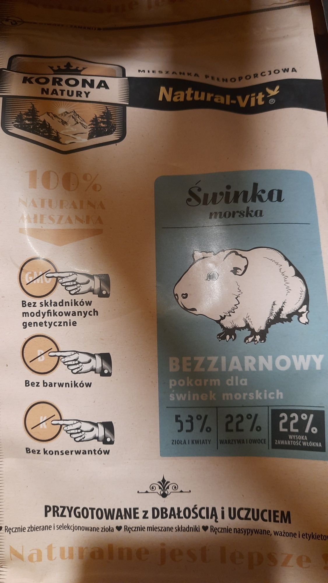 Korona Natury dla świnek morskich 1,6 kg