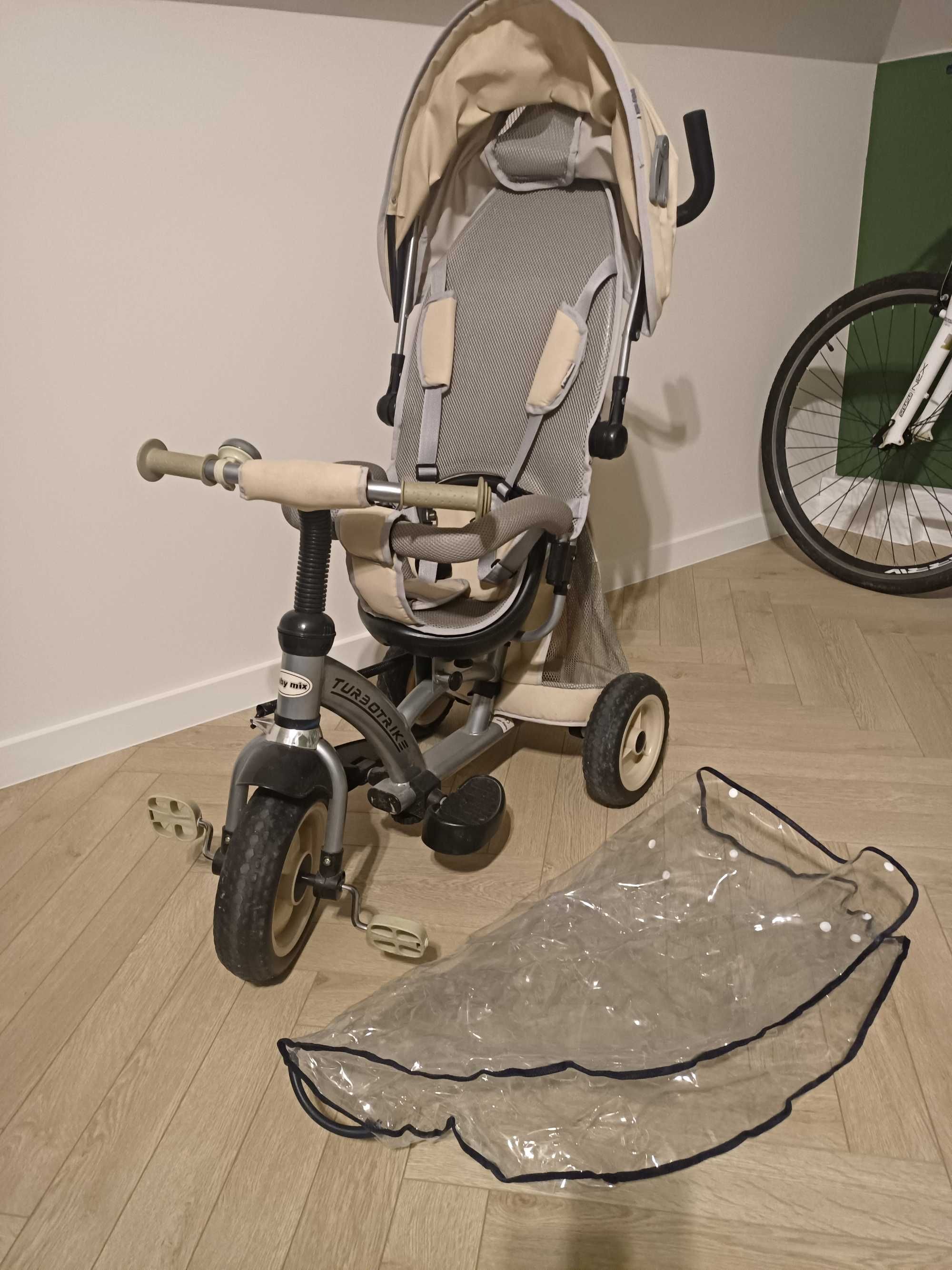 BabyMix Rowerek Wózek OBROTOWY Turbo Trike 360 VIP