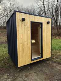 Sauna ogrodowa zewnętrzna Term-Focus z wyposażeniem od Term-Relax