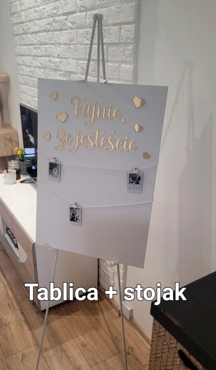 Stojak tablica instax wesele