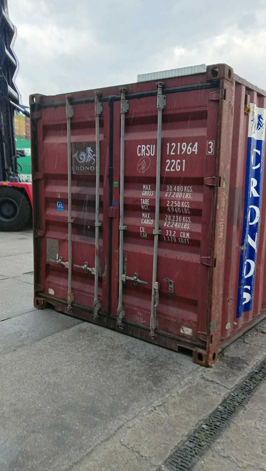 Kontener morski 20 DV / 6 metrów, używany / PZ