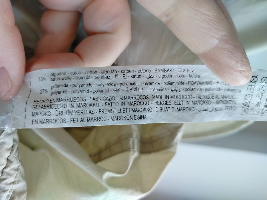 Zara koszula safari cargo zielona oversize XXL