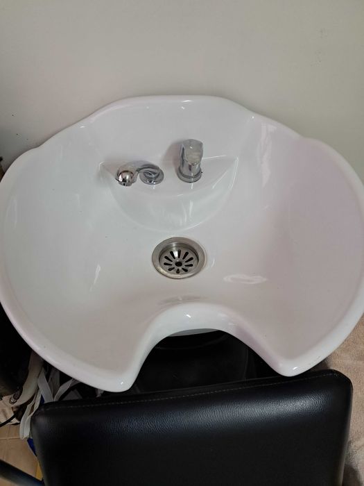 Rampa de lavagem de cabeleireiro