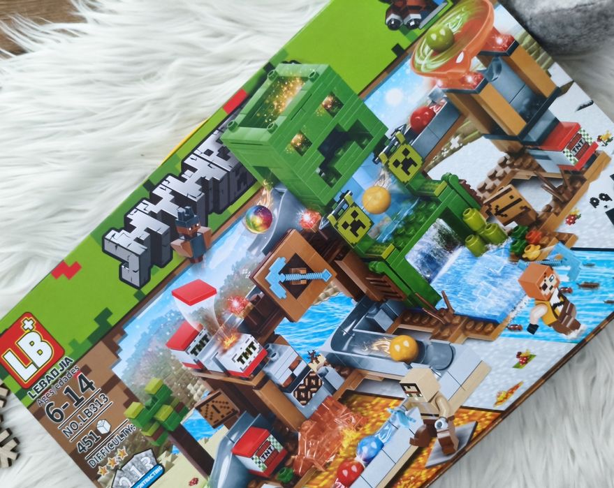 Klocki Minecraft ponad 400 elementów prezent