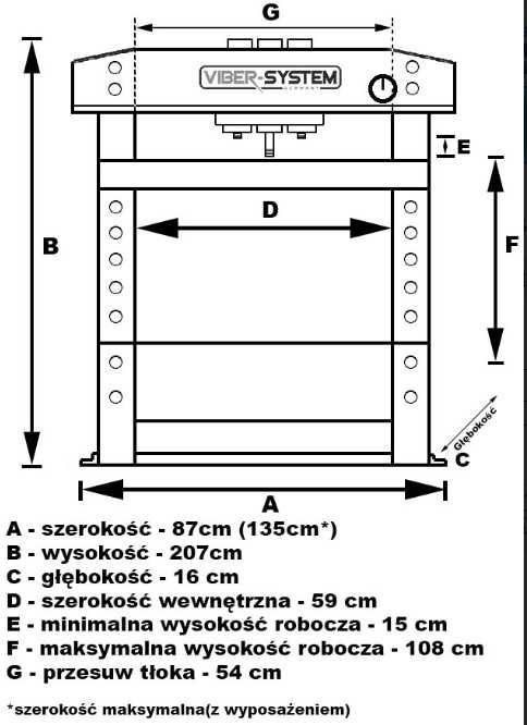 Prasa Hydrauliczna 40ton model powystawowy z ruchomym tłokiem