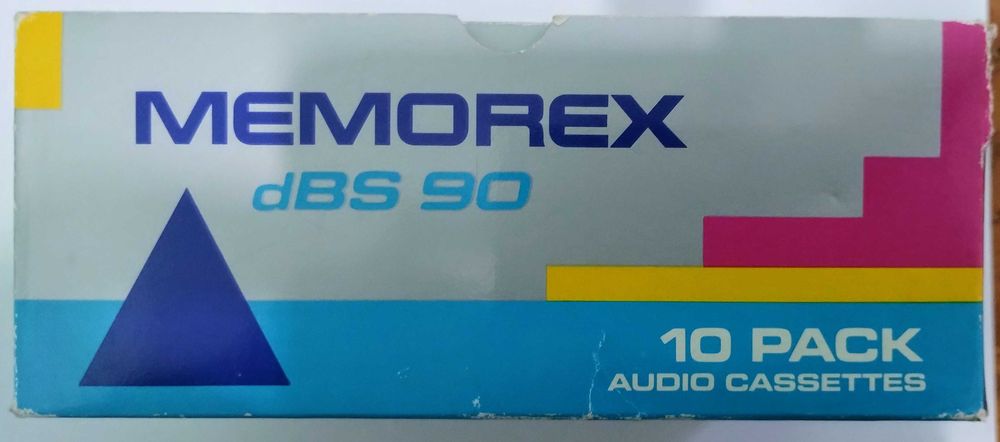 10 нових аудіо кассет MEMOREX dBS 90 хвилин зних дві JC 90 super
